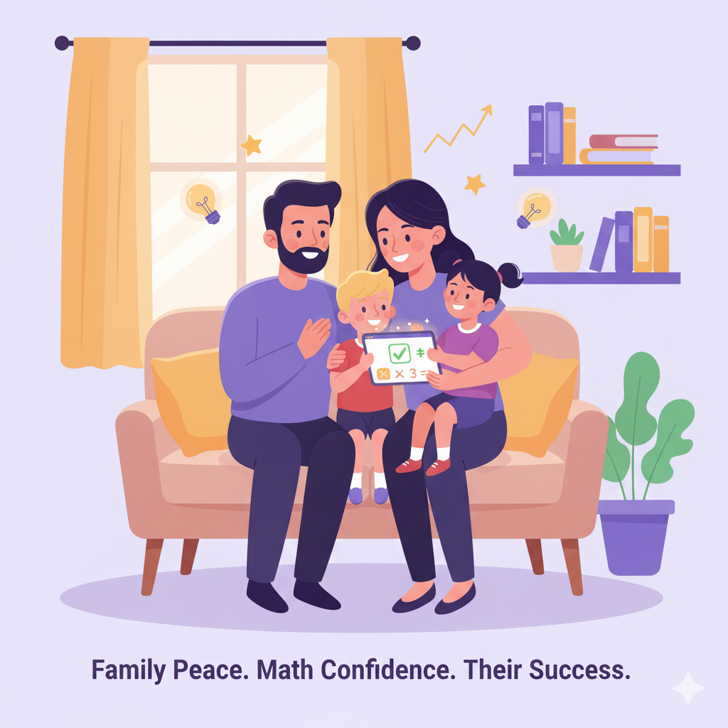 Family Cartoon Illustration 